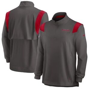 Nike Mens Tampa Bay Bucs Buccaneers 1/4 Zip Pewter Repel Coaches Jacket Men’s XL